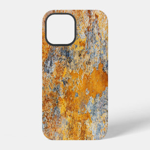 Funda Para iPhone 12 Textura de óxido antiguo, fondo metálico grunge.