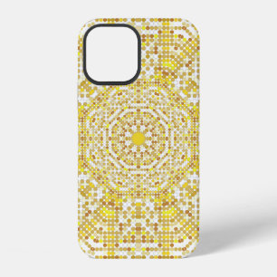Funda Para iPhone 12 Textura de patrón dorado con mosaicos dorados en e
