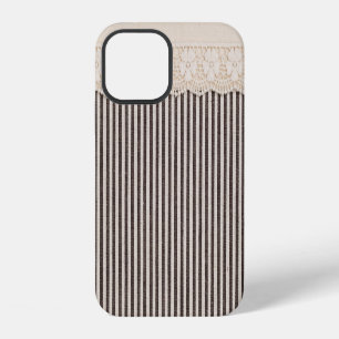Funda Para iPhone 12 Textura de tela de encaje, patrón de fondo.