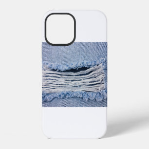 Funda Para iPhone 12 Textura de tela de lino natural