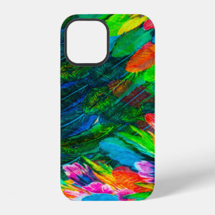 Funda Para iPhone 12 textura de tela de seda. fondo. hada colorida