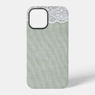 Funda Para iPhone 12 Textura de tela textil y encaje 