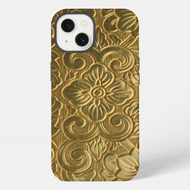 Funda Para iPhone Textura Dorada (Reverso )