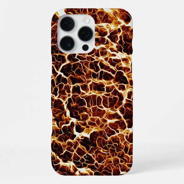 Funda Para iPhone Textura falsa de lava caliente (Reverso )