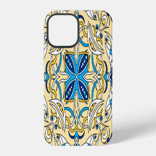 Funda Para iPhone 12 Textura Floral Árabe de Parche Vintage