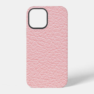 Funda Para iPhone 12 Textura fondo cuero rosa