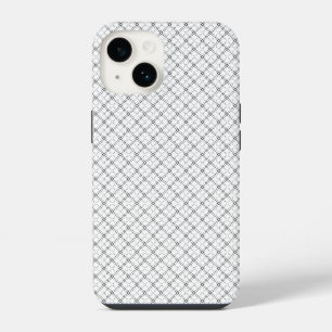 Funda Para iPhone 14 Textura geométrica monocroma Aspecto de diamante c