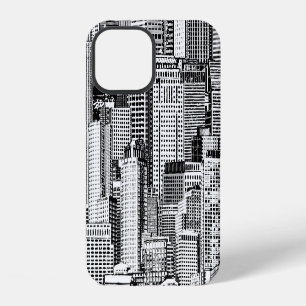 Funda Para iPhone 12 Textura Isométrica Perfecta de Ciudad de Rascaciel