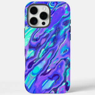 Funda Para iPhone 16 Pro Max Textura líquida abstracta de mármol color púrpura