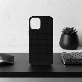 Funda Para iPhone 12 Mini Textura Micro Tech de Carbono Negro Sigiloso y Ele