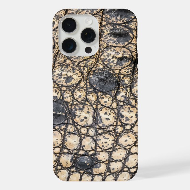 Funda Para iPhone Textura moderna de cuero crocante de taupe (Reverso )