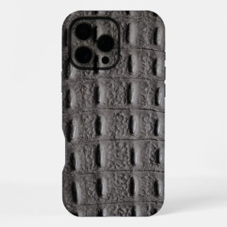 Funda Para iPhone 16 Pro Max Textura moderna de cuero crocante de taupe