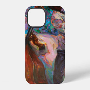 Funda Para iPhone 12 textura, pintura al óleo, arte, jazz, blues, tradi
