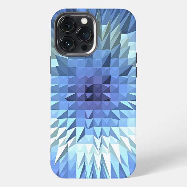 Funda Para iPhone textura poligonal geométrica abstracta (Reverso )