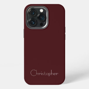 Funda Para iPhone 13 Pro Textura radial de color ocre oscuro metálico perso