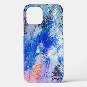 Funda Para iPhone 12 textura ráster acrílica diferente monocromo multic