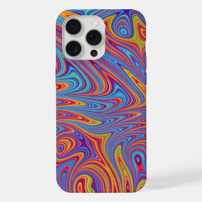 Funda Para iPhone texturas psicodélicas (Reverso )