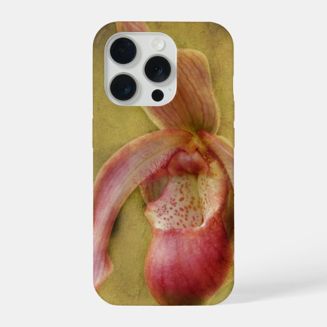 Funda Para iPhone Textured Lady Slipper Orchid (Reverso )