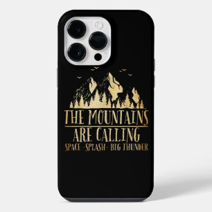 Funda Para iPhone 14 Pro Max The Mountains are Calling Space Splash Big Thunder
