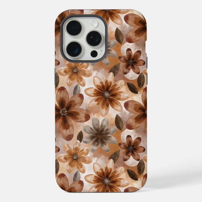 Funda Para iPhone Tie Dye Autumn Floral (Reverso )