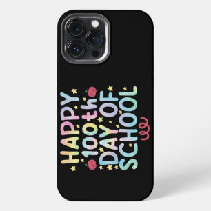 Funda Para iPhone 13 Pro Max Tie Dye Feliz 100.º Día De Escuela Maestro Estudia