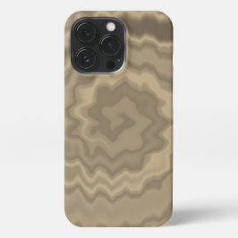 Funda Para iPhone 13 Pro Tie teñido sepia groovy funky retro giratorio vint