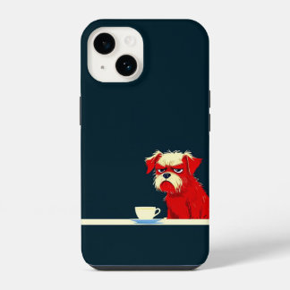Funda Para iPhone 14 Tiempo De Café De Perro Grumpy - Cas De Teléfono M