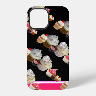 Funda Para iPhone 12 TIENDA DE POSTRES DE CUPCAKES DELICIOSOS, Rosa, Bl