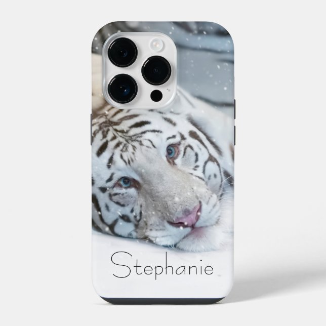 Funda Para iPhone Tigre Blanco (Reverso )