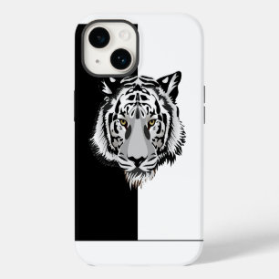 Funda Para iPhone 14 Tigre Blanco Negro
