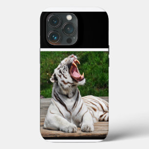 Funda Para iPhone 13 Pro Tigre Blanco, Tigre de Bengala
