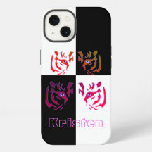 Tigre Cara Negro y Blanco