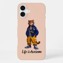 Funda Para iPhone 16 Plus Tigre Cool en Arte de Ropa Urbana - Tigre de Estil