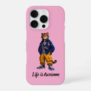 Funda Para iPhone 16 Pro Tigre Cool en Arte de Ropa Urbana - Tigre de Estil