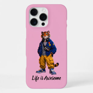 Funda Para iPhone 16 Pro Max Tigre Genial en Arte de Ropa Urbana - Estilo Tigre