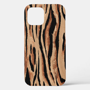 Funda Para iPhone 12 Tigre Leopardo: Piel de Animal Sin Costuras