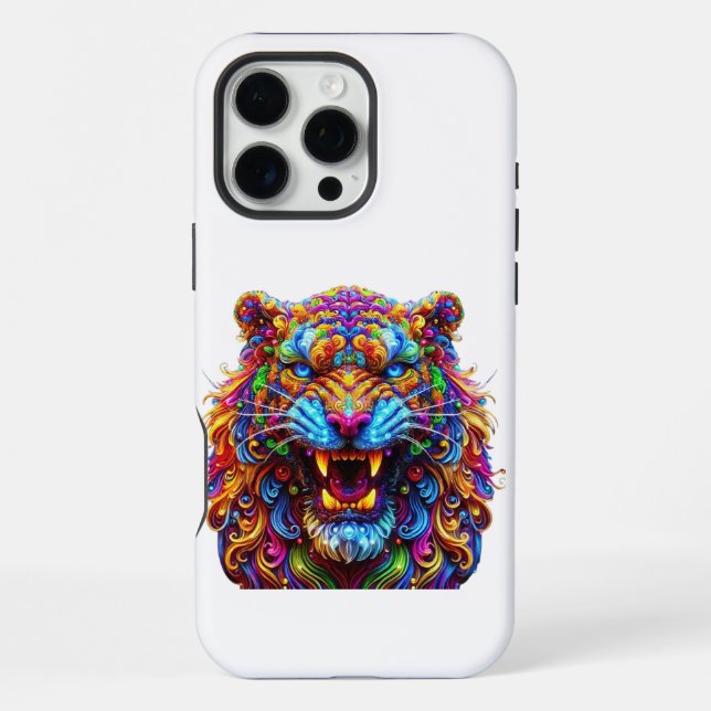 Funda Para iPhone Tigre resplandeciente (Reverso )