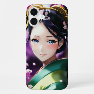 Funda Para iPhone 16 Plus Timeless Beauty – Elegant Japanese Portrait Phone 