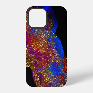 Funda Para iPhone 12 Pro Tinta de alcohol con purpurina