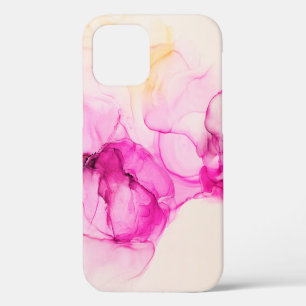 Funda Para iPhone 12 Tinta de alcohol textura de mar. Arte contemporáne