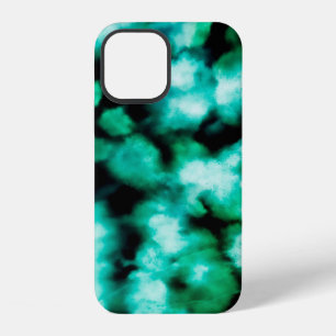 Funda Para iPhone 12 Tinte Verde Oscuro Tie Dye. Tinte Dye de inspiraci