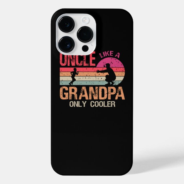 Funda Para iPhone Tío Como Un Abuelo Solo Coloso Papá Gracioso (Reverso)