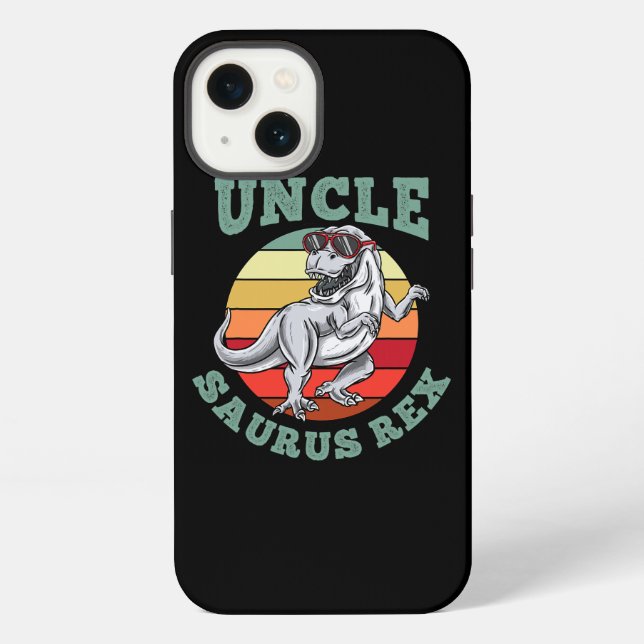 Funda Para iPhone Tío Saurus Rex Unclesaurus Familia de Dinosaurios  (Reverso )