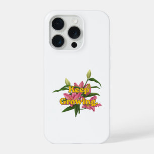 Tipografía Amarilla Retro Flor de Lirio Rosa Manté