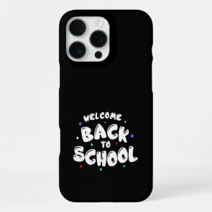 Funda Para iPhone 16 Pro Max Tipografía Colorida de Bienvenida al Regreso a la 