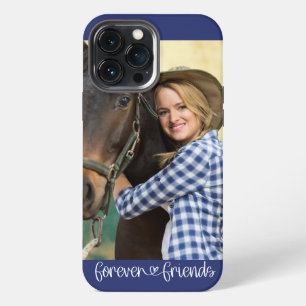 Funda Para iPhone 13 Pro Max Tipografía de corazón de foto vertical de amigos p