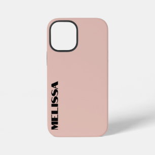 Funda Para iPhone 12 Mini Tipografía Moderna Negra Beige y Negrita 