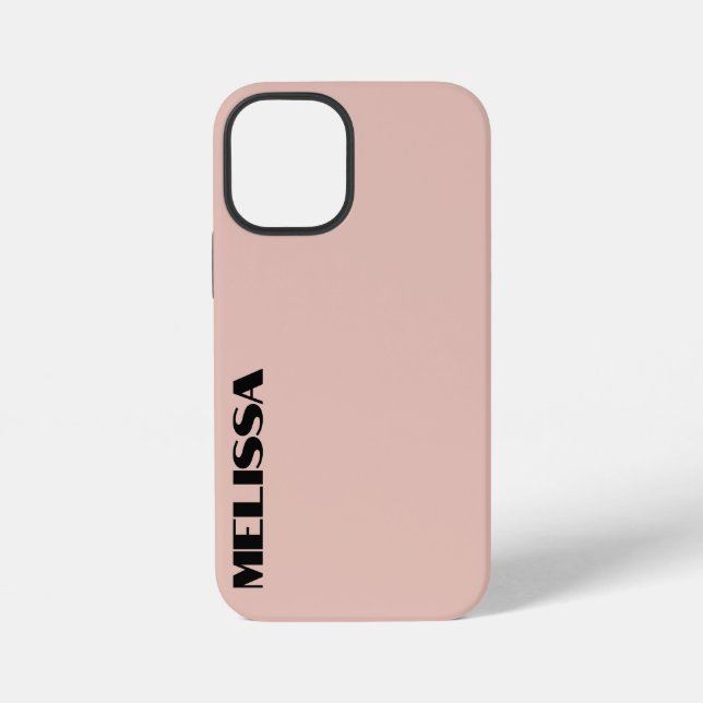 Funda Para iPhone Tipografía Moderna Negra Beige y Negrita  (Reverso )