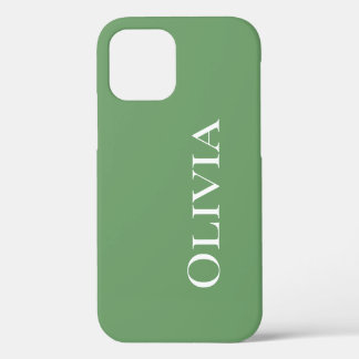 Funda Para iPhone 12 Pro Tipografía simple y ecológica personalizada