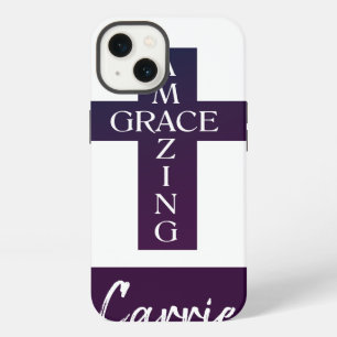 tipografía y cruz CUTE AMAZING GRACE  